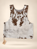 Pampa Salvaje  cerrado— Chaleco Boho Piel de Vaca