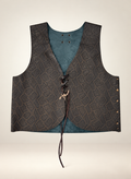 Serpiente del Sur — Chaleco Boho Reptil Oscuro
