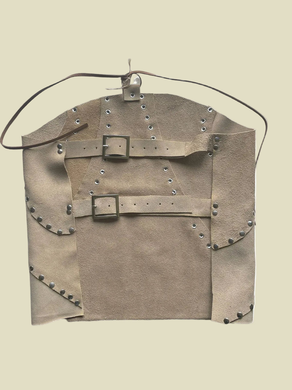 Guerrera - Top Boho Beige con Hebillas