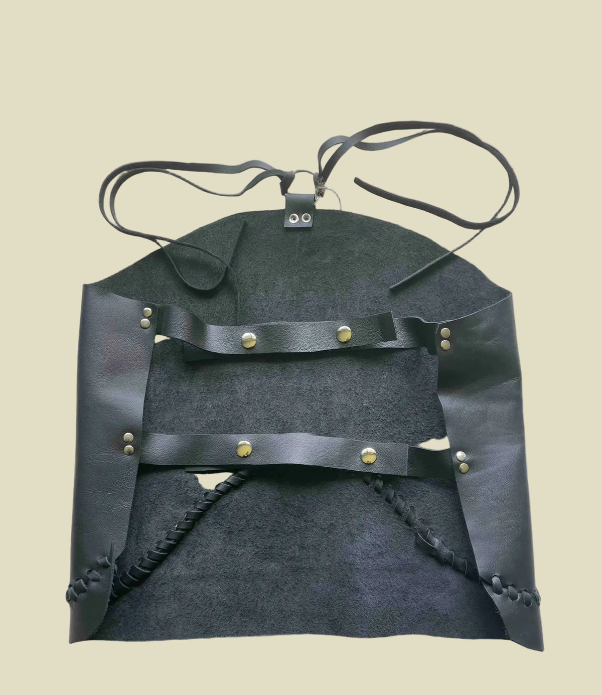 Noche Trenzada — Top Boho Piel Negra
